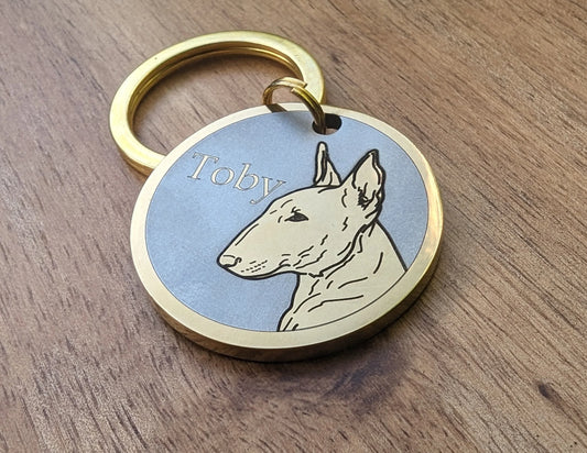 Bullterrier - Profile Design - Bark'n'Tag