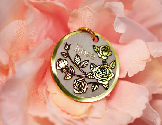 Rose Design - Bark'n'Tag