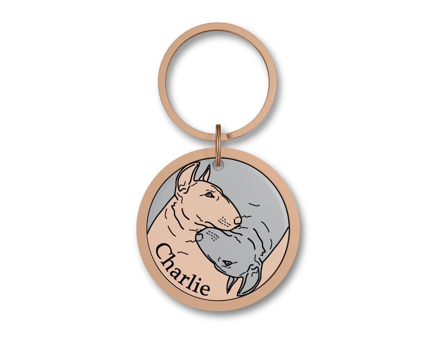 Bullterrier - Ying Yang Design