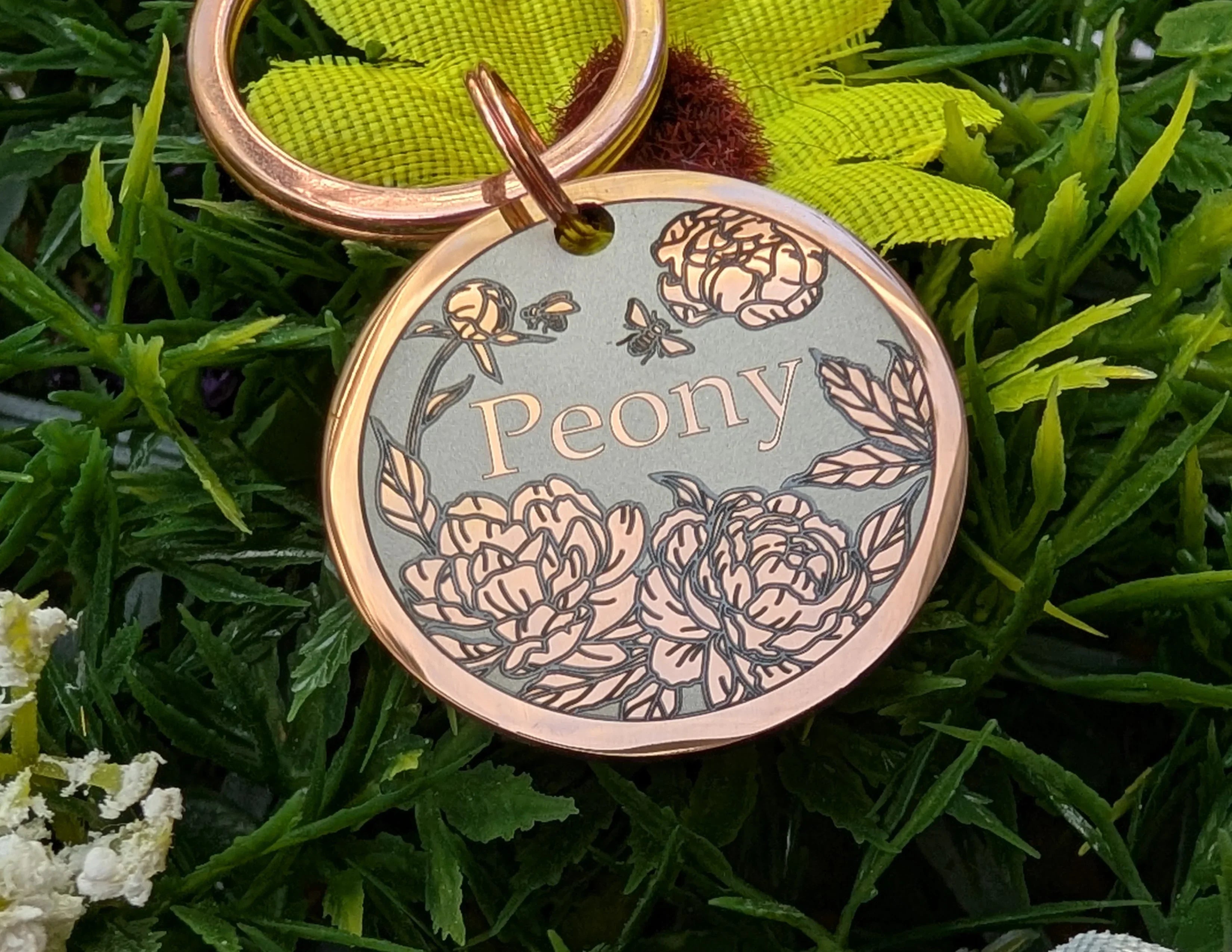 Peony Design - Bark'n'Tag