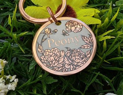 Peony Design - Bark'n'Tag