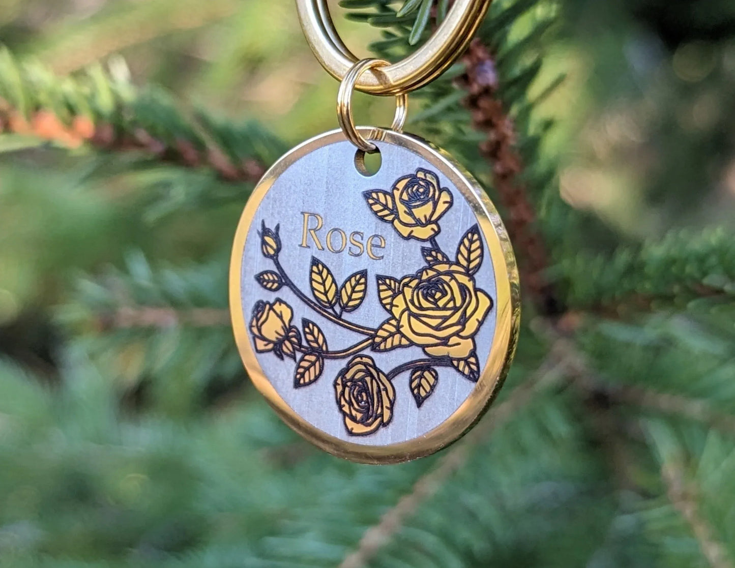 Rose Design - Bark'n'Tag