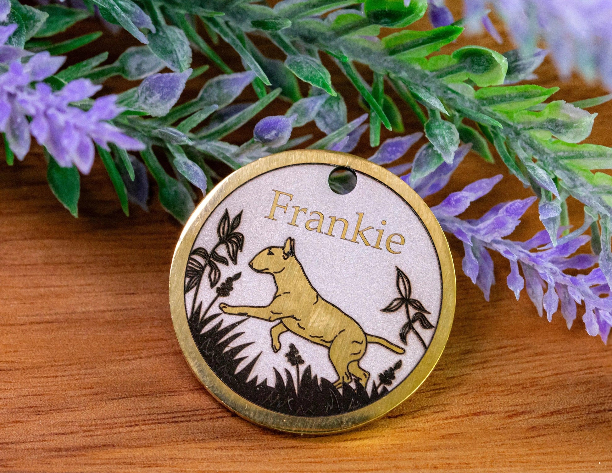 Bullterrier - Silhouette Design - Bark'n'Tag