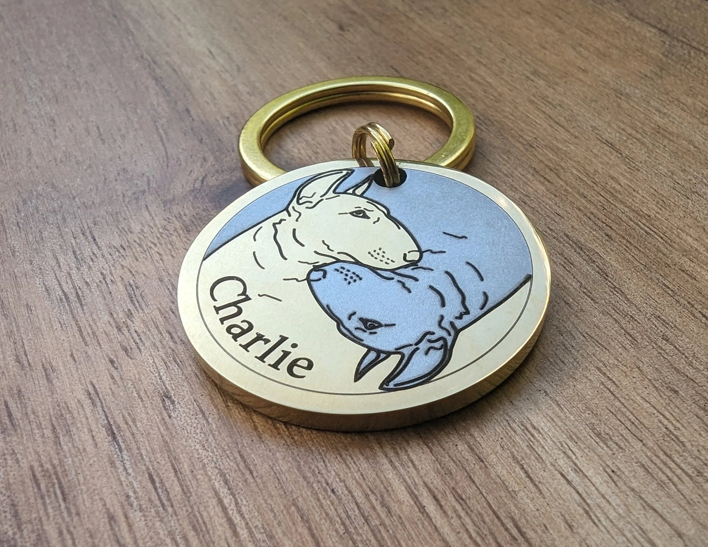 Bullterrier - Ying Yang Design - Bark'n'Tag