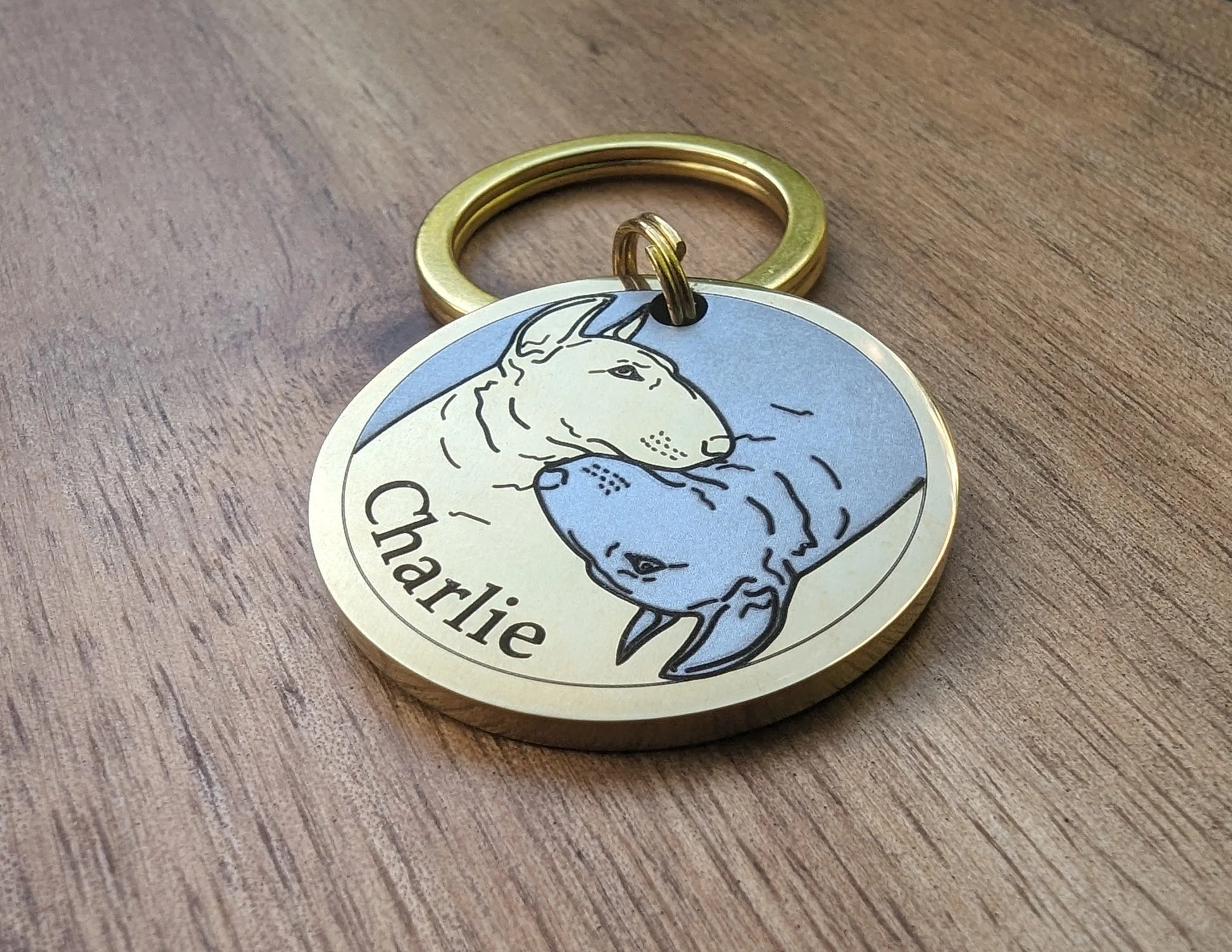 Bullterrier - Ying Yang Design - Bark'n'Tag