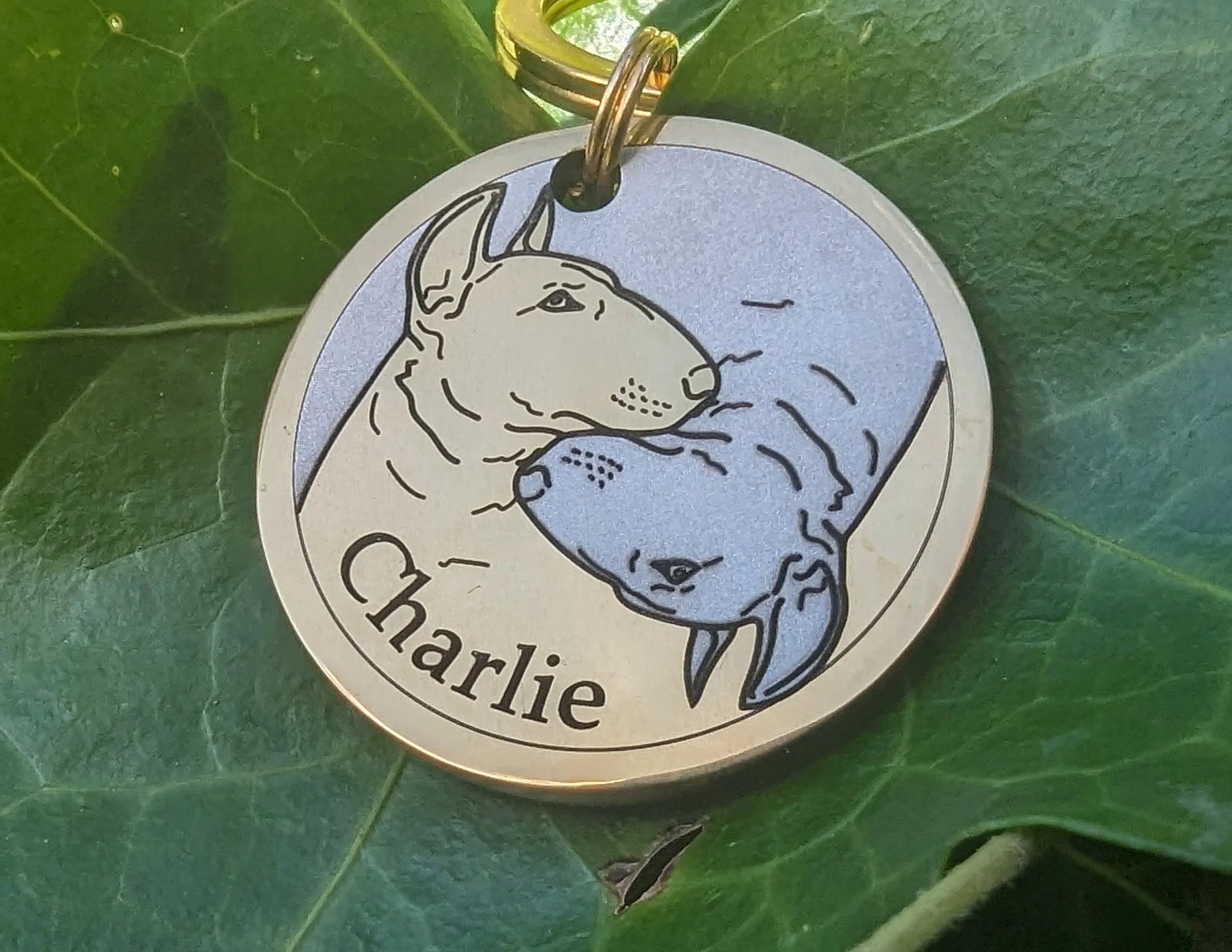 Bullterrier - Ying Yang Design - Bark'n'Tag